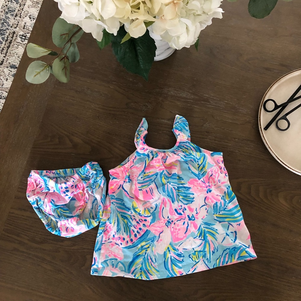 Lilly Pulitzer Shireen dress and bloomers EUC